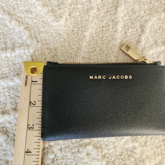 Women Wallet. Marc Jacobs Black Leather Card Holder/Flat Wallet - Picture 8 of 9